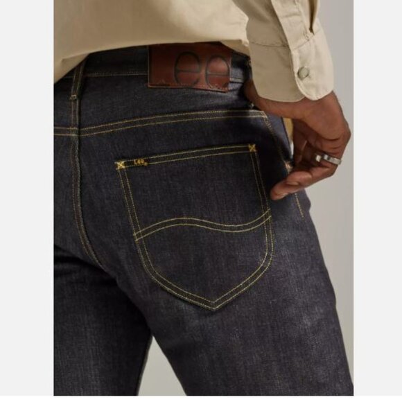 Lee 101Z W30 L34 Men's Jeans 13 3/4oz Japanese Selvedge Made in Italy Sanforized - Picture 15 of 16